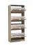 Schuhschrank mit vier Kipptüren Gradide 04, Eiche Grau, ABS-Kanten, acht Fächer, modernes Design, Maße: 155,5 x 67 x 28 cm, Griffe: Grau, für den Vorraum