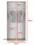 Drehtürenschrank mit zwei ausziehbare Kleiderstangen Zapopan 22, Farbe: Weiß, zwei Fächer, Maße: 185 x 90 x 40 cm, eine Spiegeltür, für Garderobe
