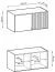 Aufsatz für Kleiderschrank Leeds 15 & 16, Farbe: Eiche Artisan - Abmessungen: 50 x 105 x 51 cm (H x B x T)