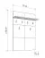 Garderobe | 6 Haken | Farbe: Kaschmir | ABS-Kanten | 1 Ablagefläche | Maße: 77 x 19,5 x 115 cm | Haken: Schwarz | für den Eingangsbereich