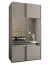 Kleiderschrank / Schiebetürenschrank | 6 Fächer | 2 Kleiderstangen | 2 Schiebetüren | 245,5 x 200 x 64 cm | Spiegel | Farbe: Kaschmir | Soft-Close