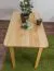 Tisch Kiefer massiv Vollholz natur 001 (eckig) - Abmessung 90 x 55 cm (B x T)