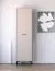 Kleiderschrank / Drehtürenschrank Creola 01 | Maße: 55 x 34 x 200 cm | Farbe: Kaschmir | 1 Tür | 1 Kleiderstange | Griffe: Kunststoff | ABS-Kantenschutz
