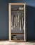 Kleiderschrank / Drehtürenschrank Athens 01 | Maße: 87 x 53 x 195 cm | Farbe: Eiche Evoke | 2 Türen | 1 Kleiderstange | Griffe: Kunststoff | Soft-Close