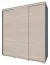 Schiebetürenschrank / Kleiderschrank Rabaul 41, Farbe: Sonoma Eiche - Abmessungen: 210 x 160 x 60 cm (H x B x T)