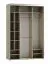 Schiebetürenschrank in Eiche Sonoma, Kleiderschrank mit viel Stauraum, 245 x 160 x 62 cm, 3 Schiebetüren, 3 Kleiderstangen, 15 Fächer