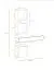 Elegantes Wandset Pollestad 03, Farbe: Eiche Wotan / Weiß - Abmessungen: 170 x 100 x 30 cm (H x B x T), mit zwei Wandregalen