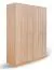 Schlafzimmer - Kleiderschrank, Farbe: Eiche Braun - 222 x 150 x 52 cm (H x B x T) Abbildung