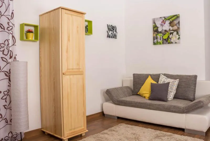 Vollholz Schrank, Farbe: Natur 190x47x60 cm Abbildung