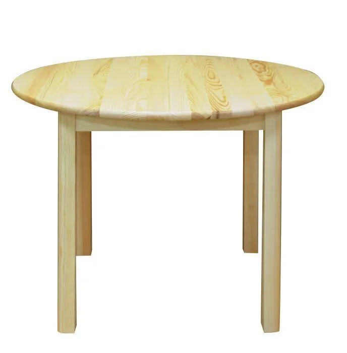 Esstisch Esszimmertisch 100x100 cm Kiefer massiv, Farbe: Natur Abbildung