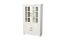 Vitrine Bibaor 03, Farbe: Eiche Weiß - 148 x 91 x 41 cm (H x B x T)