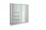 Schiebetürenschrank / Kleiderschrank Zwalm 02, Farbe: Weiß - Abmessungen: 215 x 200 x 60 cm (H x B x T)