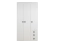 Kinderzimmer - Drehtürenschrank / Kleiderschrank Benjamin 14, Farbe: Weiß - Abmessungen: 198 x 126 x 56 cm (H x B x T)