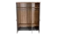 Drehtürenschrank / Kleiderschrank Lotofaga 15, Farbe: Grau / Walnuss - 227 x 181 x 59 cm (H x B x T)