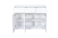 Jugendzimmer - Kommode Alard 06, Farbe: Weiß - Abmessungen: 94 x 120 x 40 cm (H x B x T)