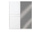Schwebetürenschrank / Kleiderschrank Siumu 06, Farbe: Weiß / Weiß Hochglanz - 224 x 182 x 61 cm (H x B x T)