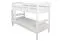 Stockbett für Erwachsene "Easy Premium Line" K18/n, Kopfteil mit Löchern, Buche Vollholz massiv Weiß - 90 x 190 cm, (L x B) teilbar