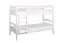 Etagenbett / Stockbett "Easy Premium Line" K17/n, Buche Vollholz massiv Weiß, Liegefläche: 90 x 200 cm (B x L), teilbar