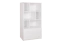 Jugendzimmer - Regal Alard 04, Farbe: Weiß - Abmessungen: 151 x 80 x 40 cm (H x B x T)