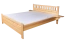 Doppelbett / Gästebett Kiefer massiv Vollholz natur 67, inkl. Lattenrost - Abmessung 180 x 200 cm