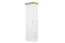 Drehtürenschrank / Kleiderschrank Badile 11, Farbe: Kiefer Weiß / Braun - 187 x 57 x 39 cm (H x B x T)