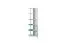 Jugendschrank, Farbe: Eiche / Weiß / Blau - Abmessungen: 190 x 60 x 40 cm (H x B x T)
