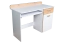 Jugendzimmer - Schreibtisch Dennis 10, Farbe: Esche / Weiß - Abmessungen: 87 x 120 x 55 cm (H x B x T)