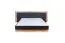 Doppelbett "Andenne" 01, Schwarz / Walnuss - Abmessungen: 160 x 200 cm