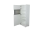 Vitrine Garim 18, Farbe: Weiß Hochglanz - 161 x 60 x 40 cm (H x B x T)