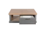 Couchtisch Lotofaga 14, Farbe: Grau / Walnuss - 110 x 61 x 40 cm (B x T x H)