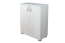 Kommode Camprodon 11, Farbe: Eiche Weiß - 95 x 75 x 37 cm (H x B x T)
