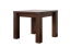 Kleiner robuster Couchtisch Eiche Vollholz Pirol 119, Walnussfarben, 50 x 60 x 60 cm, langlebig und stabil, einfache Montage, hohe Holzqualität
