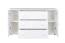 Kommode Kiefer massiv Vollholz Weiß Junco 169 - Abmessung 78 x 140 x 47 cm (H x B x T)