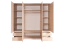 Drehtürenschrank / Kleiderschrank Kiunga 15, Farbe: Buche / Weiß - Abmessungen: 200 x 200 x 60 cm (H x B x T)