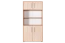 Schrank Curug 19, Farbe: Eiche / Buche hell - Abmessungen: 188 x 90 x 34 cm (H x B x T)