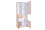 Jugendzimmer - Schrank Dennis 07, Farbe: Esche / Weiß - Abmessungen: 188 x 80 x 40 cm (H x B x T)