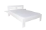 Modernes Einzelbett, bequemes Gästebett Buche Massivholz 114, Weiß, inkl. Lattenrost, Liegefläche 140 x 200 cm