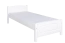 Weißes Kinderbett, modernes Jugendbett Buche Massivholz 117, inkl. Lattenrost, Liegefläche 80 x 200 cm