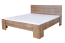 Doppelbett Selun 20, Farbe: Eiche Dunkelbraun - 180 x 200 cm (B x L)