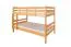 Etagenbett 120 x 200 cm für Erwachsene "Easy Premium Line" K24/n, Kopf- und Fußteil gerade, Buche Massivholz Natur lackiert, teilbar