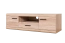 Wohnwand - Set C Gabes für Wohnzimmer, 4-teilig, Farbe: Eiche Sonoma, hohen Vitrine, Hängeregal, TV-Unterschrank, kleinen Vitrine