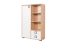 Kinderzimmer - Kommode Benjamin 26, Farbe: Buche / Weiß - 134 x 86 x 37 cm (H x B x T)