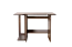 Robuster Schreibtisch Kiefer massiv Vollholz Walnussfarben Junco 195, schlichtes Design, 75 x 103 x 57 cm, mit Abstellplatz für PC, ein Fach