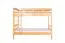 Etagenbett / Stockbett 90 x 200 cm "Easy Premium Line" K17/n, Höhe 174 cm, Buche Massivholz Natur lackiert, teilbar, großer Abstand zwischen den Betten