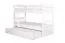 Stockbett für Erwachsene "Easy Premium Line" K17/h inkl. Liegeplatz und 2 Abdeckblenden, 90 x 200 cm (B x L) Buche Vollholz massiv weiß lackiert, teilbar