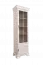 Vitrine Sentis 17, Farbe: Kiefer weiß - Abmessungen: 192 x 58 x 40 cm (H x B x T)