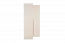 Drehtürenschrank / Eckkleiderschrank Siumu 04, Farbe: Beige / Beige Hochglanz - 224 x 100/102 x 56 cm (H x B x T)