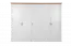 Drehtürenschrank / Kleiderschrank Lotofaga 17, Farbe: Weiß / Walnuss - 227 x 291 x 59 cm (H x B x T)