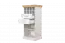 Kommode Badile 12, Farbe: Kiefer Weiß / Braun- 120 x 57 x 39 cm (H x B x T)
