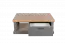 Couchtisch Lotofaga 14, Farbe: Grau / Walnuss - 110 x 61 x 40 cm (B x T x H)